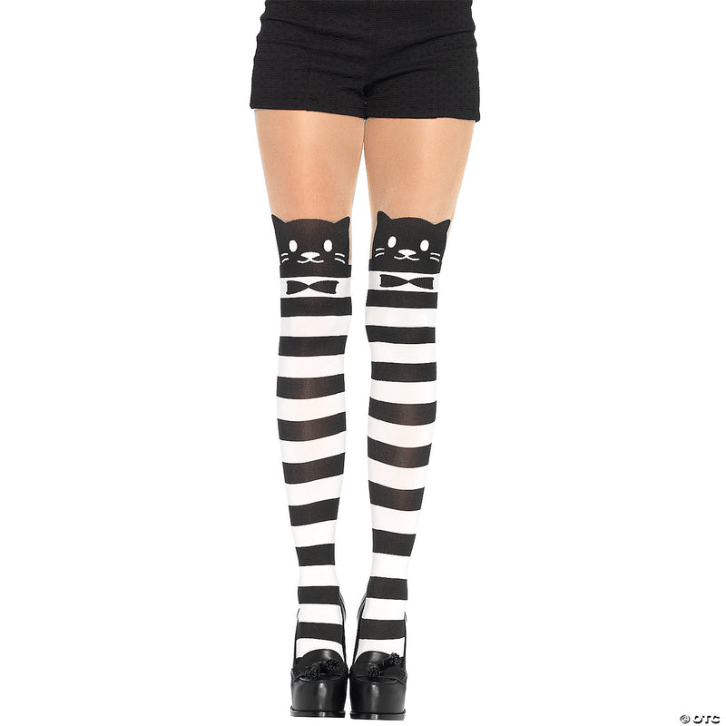 Striped Kitty Cat Tights - image 1