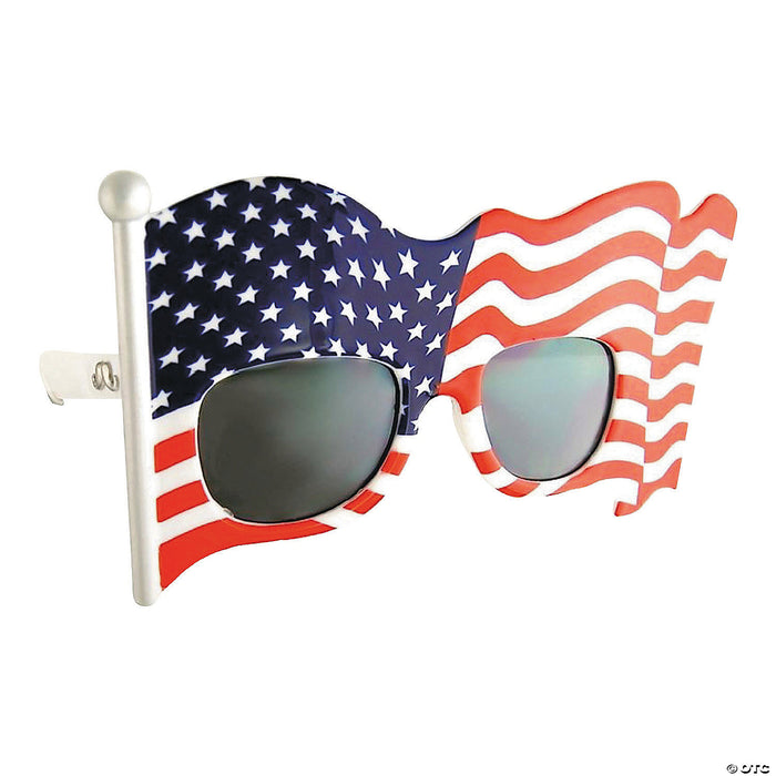 Sunstache American Flag Sunglasses