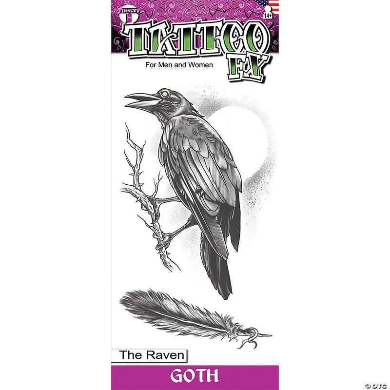 Tattoo Goth The Raven | Costume-shop.com - image 1