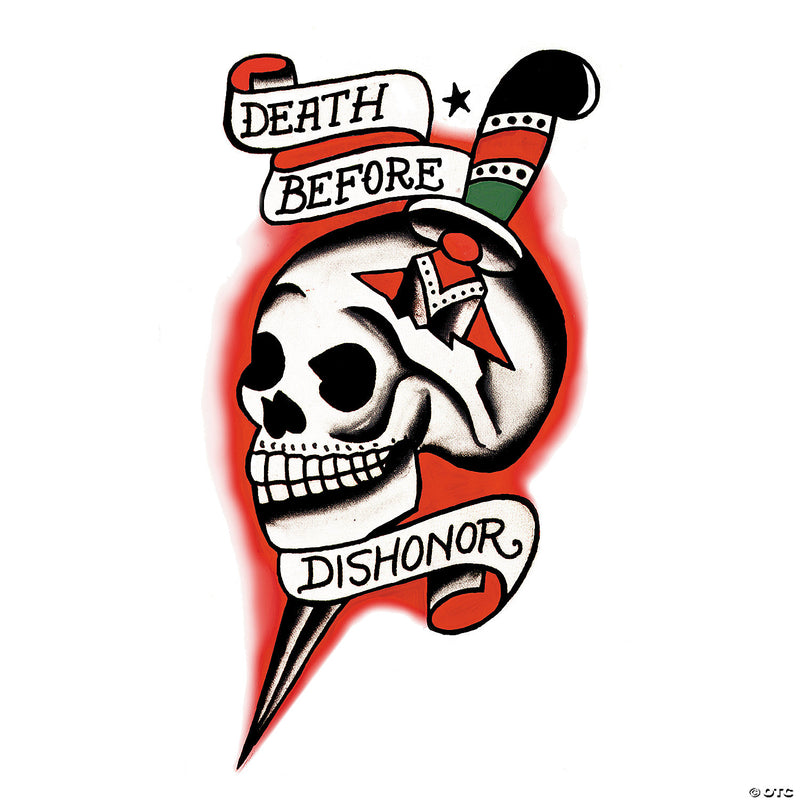Tattoo Vintage Db4 Dishonor Skull | Costume-Shop.com - image 1