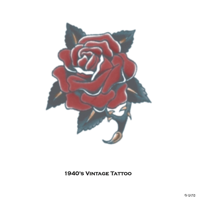 Tattoo Vintage Rose | Costume-Shop.com - image 1