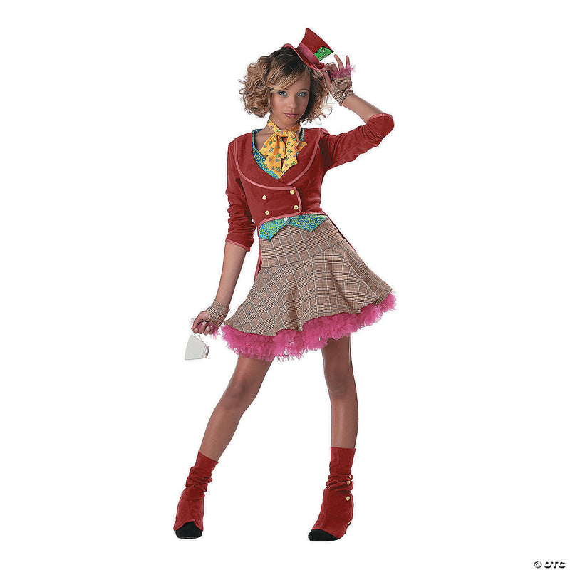 Teen Girl's Junior Mad Hatter Costume - Small - SMALL - image 1