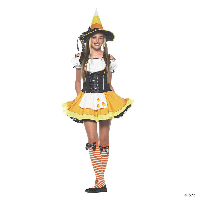 Teen Girl's Kandy Korn Witch Costume - Small - SM/MED - image 1