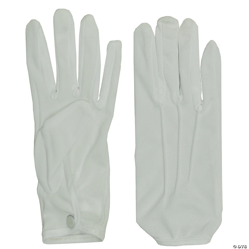 Theatrical Gloves With Snap | Costume-Shop.com - BLACK - image 2