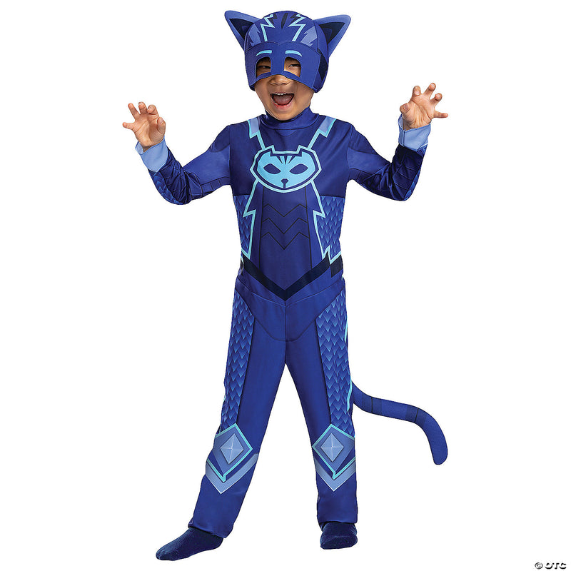 Toddler Classic Megasuit PJ Masks Catboy Costume Large 4-6 - BOYS 4-6 - image 1