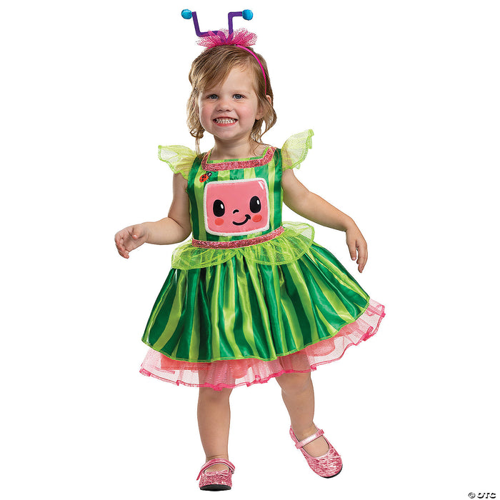 Toddler Deluxe Cocomelon Dress Costume Medium 3T-4T