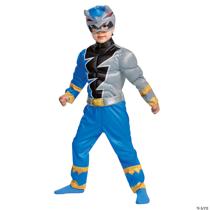 Toddler Muscle Dino Fury Blue Ranger Costume Small 2T