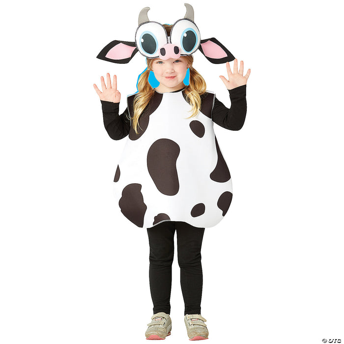 Moo-ve Over, Cuties Coming Through! Toddler Big Eyed Cow Costume - Perfect for Your Little Calf! 🐮👶