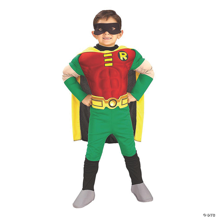 Toddler Boy's Deluxe Robin Muscle Chest Costume