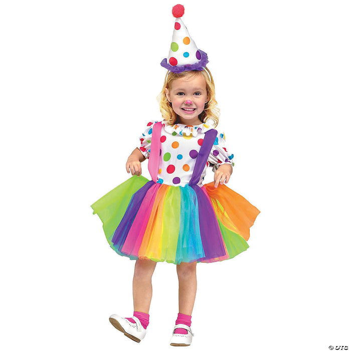 Toddler Girl’s Big Top Fun Clown Costume - 24 Months-2T