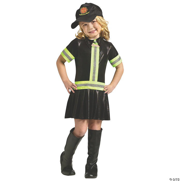 Toddler Girl’s Firefighter Costume - 24 Months-2T