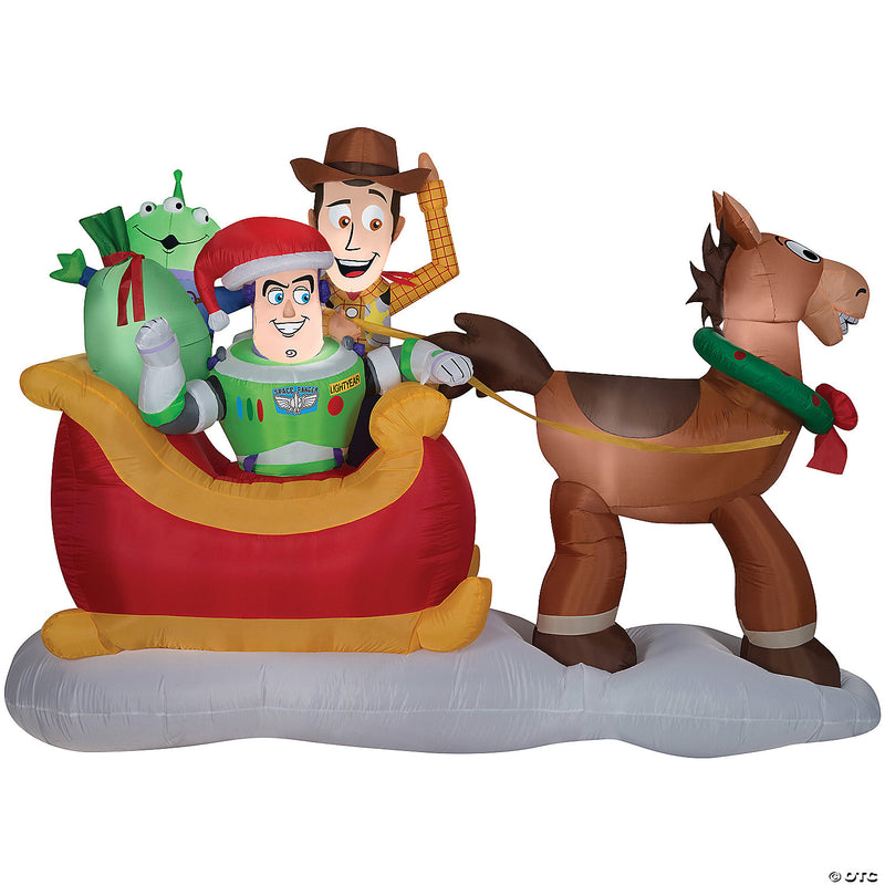 Toy Story Sleigh Scene Airblown - image 1