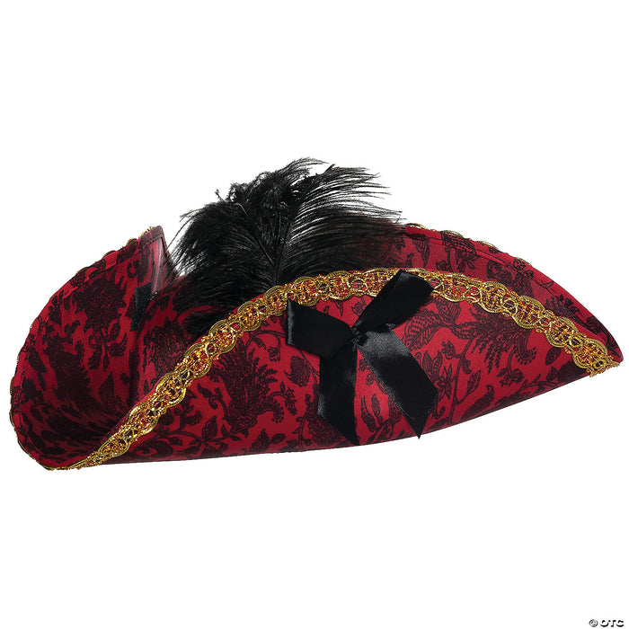 Fancy Tricorne Pirate Hat for Adults