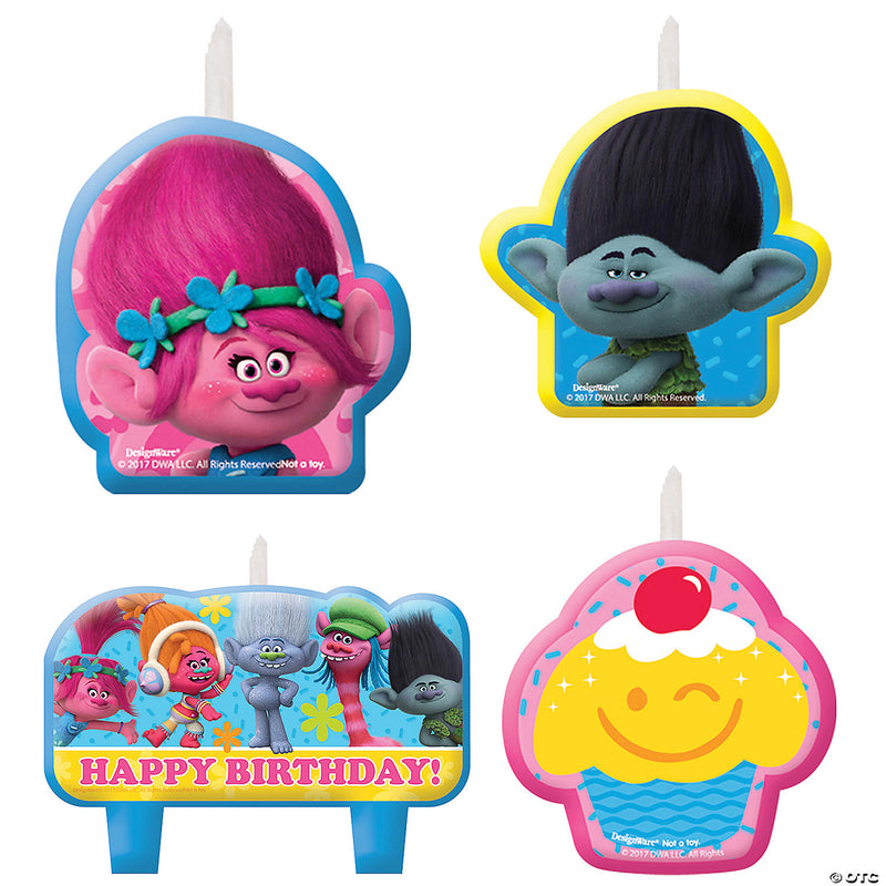 Trolls Birthday Candle Set - image 1