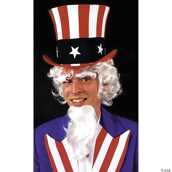 Uncle Sam Wig with Goatee & Eyebrows
