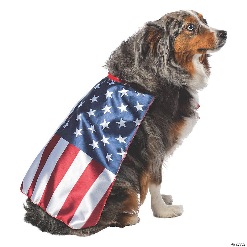 USA Flag Cape Dog Costume Large - LARGE - image 1