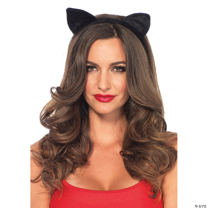 Velvet Cat Ears Headband - image 1