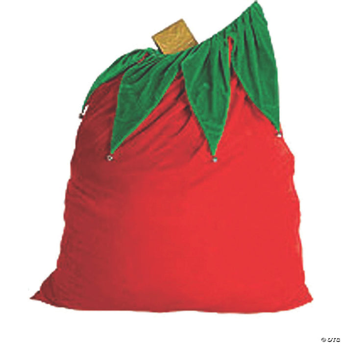 Velvet Santa Toy Bag