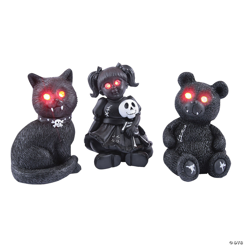 6.5" Light Up Black Cat Vicious Moments Figurine - image 1