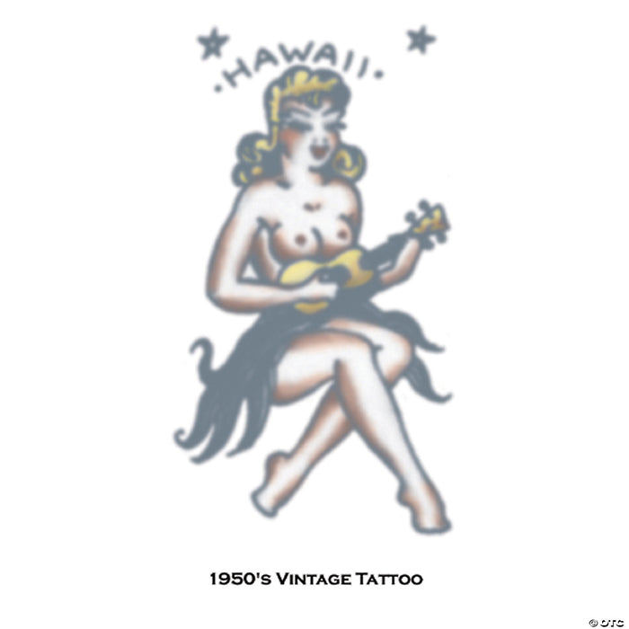 Vintage Girl Hawaii Tattoo