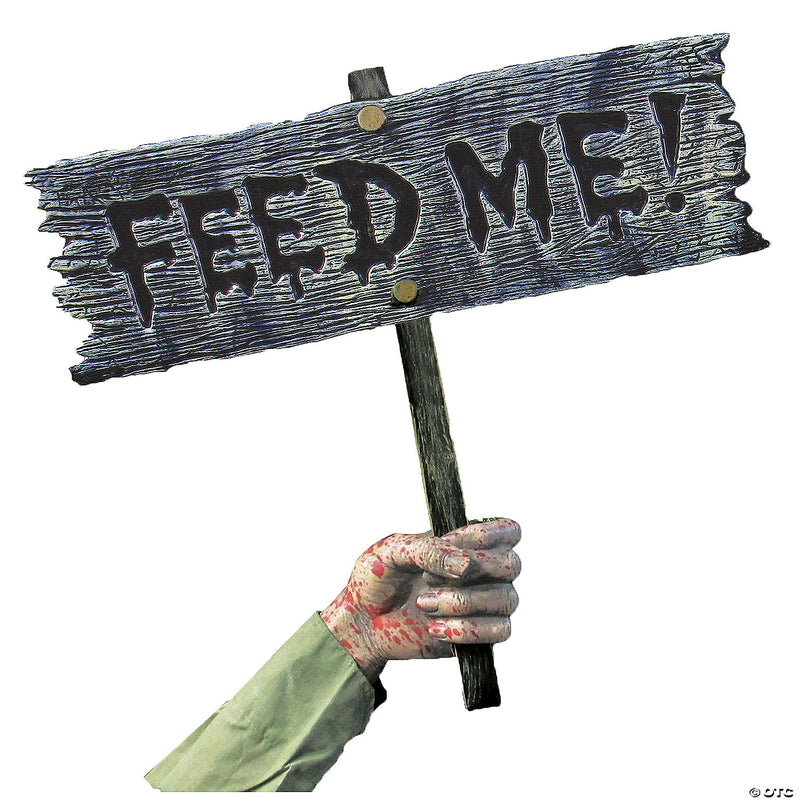 Warning From Below-Feed Me Sign - image 1