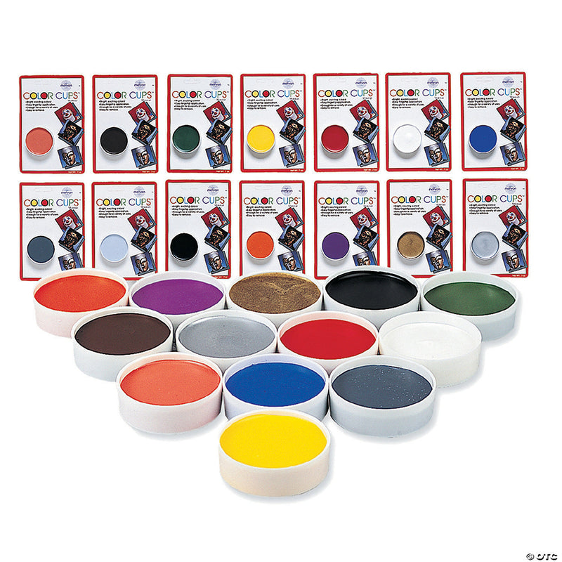 White Color Cup Carded Clown Makeup Kit | Costume-Shop.com - image 1