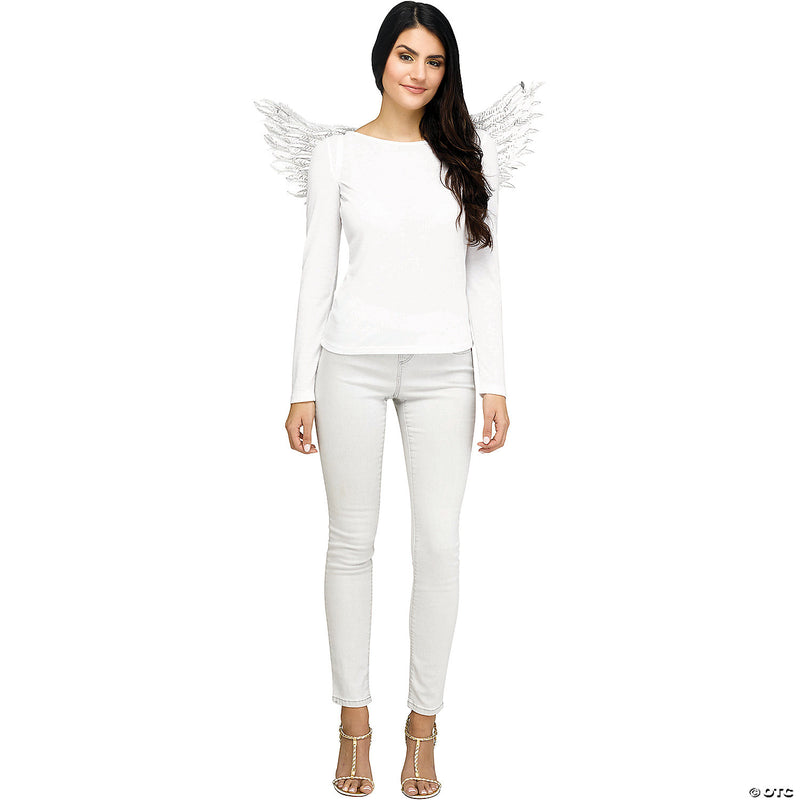Wings Angel Embossed White - image 1