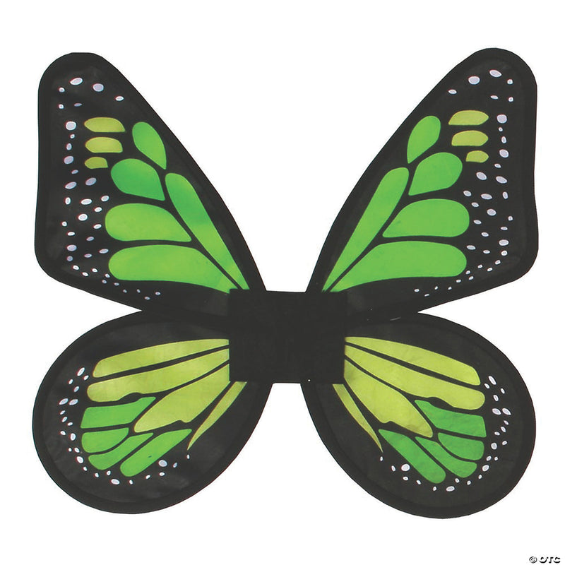 Women's Blue & Teal Satin Butterfly Wings - BLUE - image 2