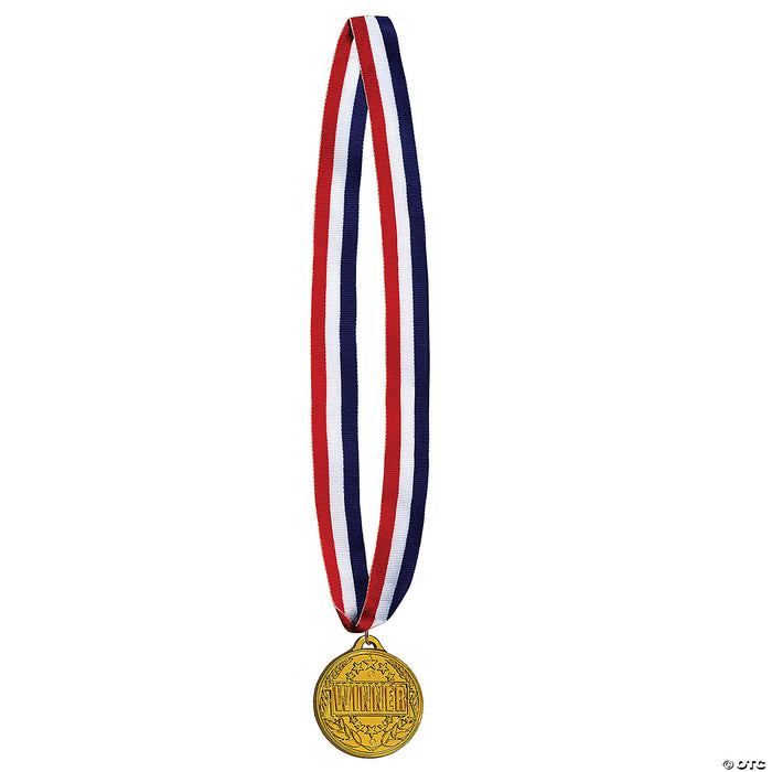 Winner Medal With Ribbon