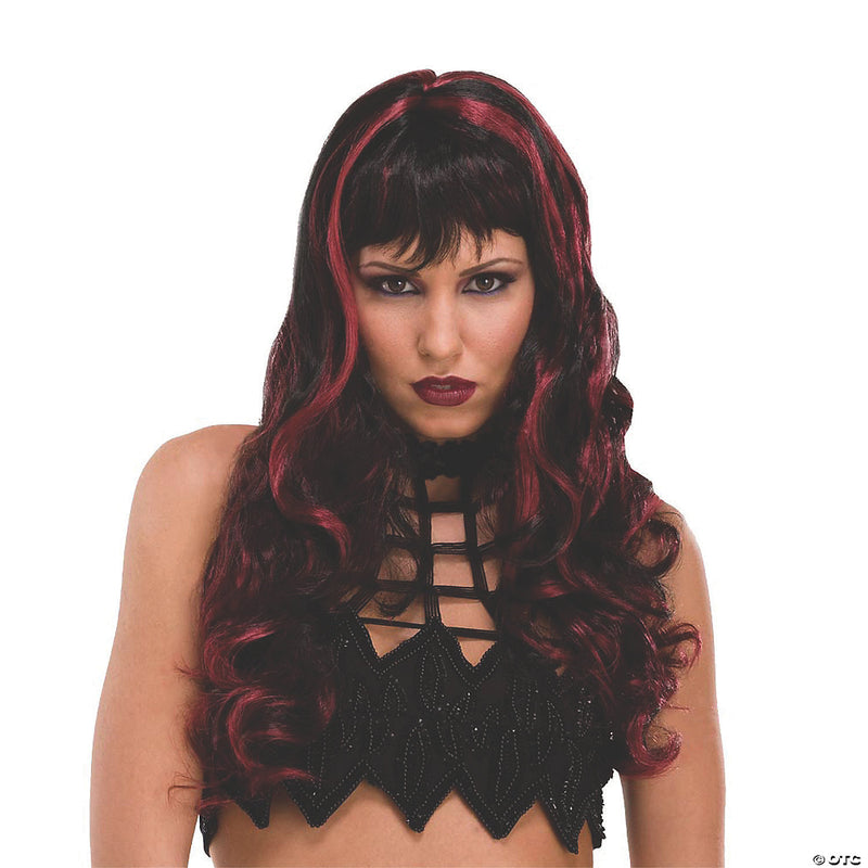 Witch Craft Black & Burgundy Wig - image 1