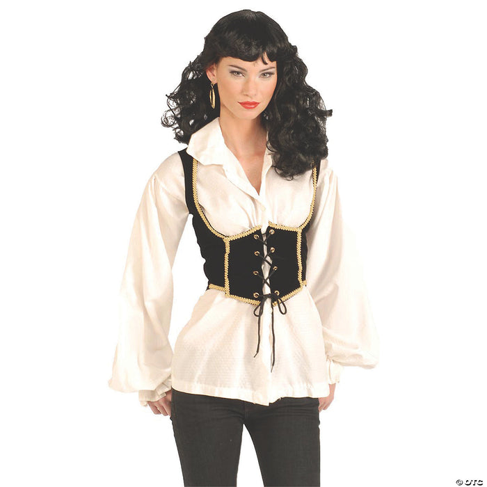 Women’s Pirate Vest Costume - Standard