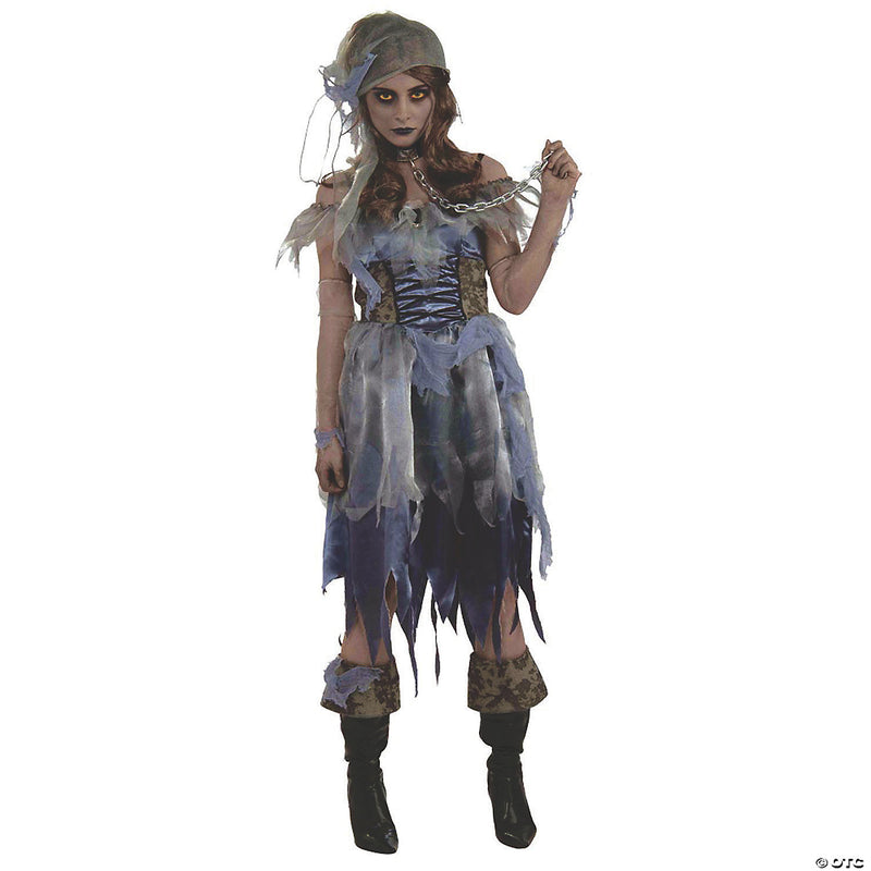 Women’s Zombie Pirate Costume - Standard - ONE SIZE - image 1