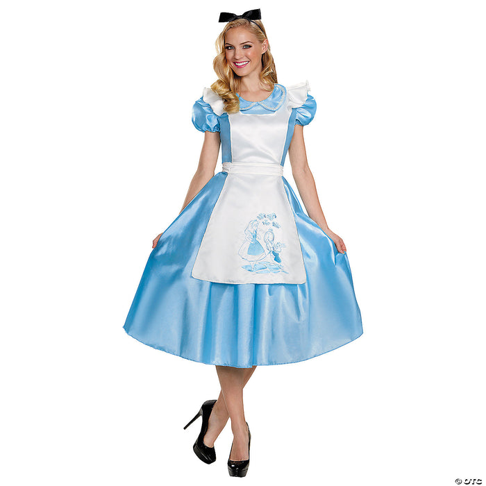 Womens Deluxe Alice in Wonderland Costume Medium 8-10