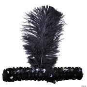 Women's 20s Flapper Headband | Costume-Shop.com - BLACK - image 1
