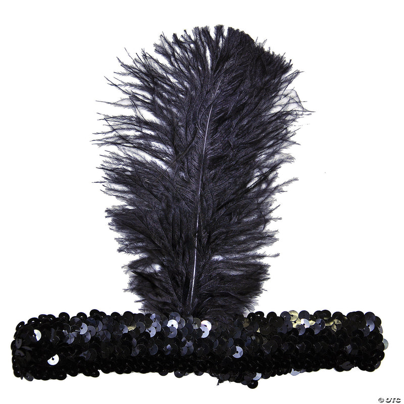 Women's 20s Flapper Headband | Costume-Shop.com - BLACK - image 1