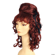 Curly Sided Vamp Wig - AUBURN - image 2