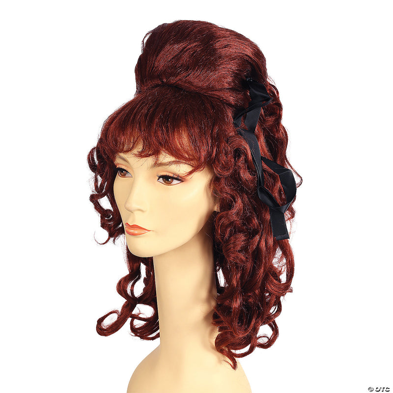 Curly Sided Vamp Wig - AUBURN - image 2