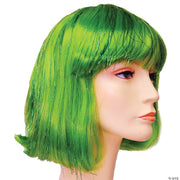 Budget-Friendly Tinsel China Doll Wig - PURPLE-DARK - image 1