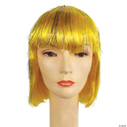 Budget-Friendly Tinsel China Doll Wig - PURPLE-DARK - image 3