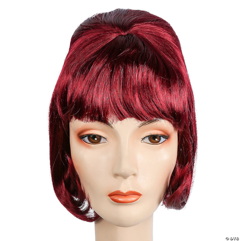 Women's Beehive Spitcurl Wig - BURGUNDY - image 1