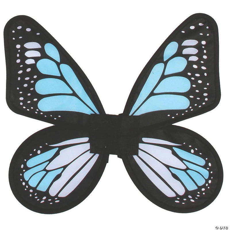 Women's Blue & Teal Satin Butterfly Wings - BLUE - image 1