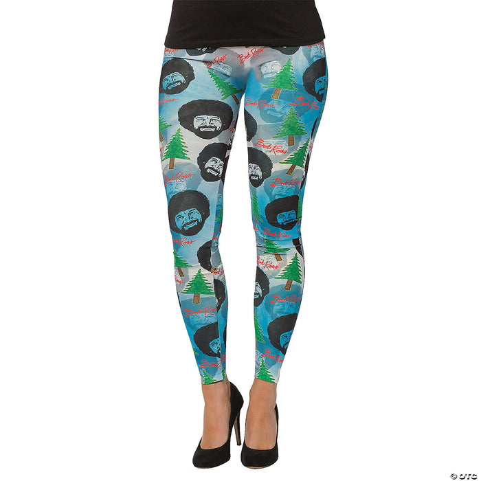Women's Bob Ross Leggings | Costume-Shop.com