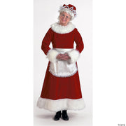 Women's Burgundy Velvet Mrs. Claus | Costume-Shop.com - LARGE - image 1
