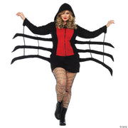 Women's Cozy Black Widow Spider Costume - XLARGE - image 4