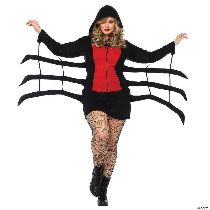 Women's Cozy Black Widow Spider Costume - XLARGE - image 4