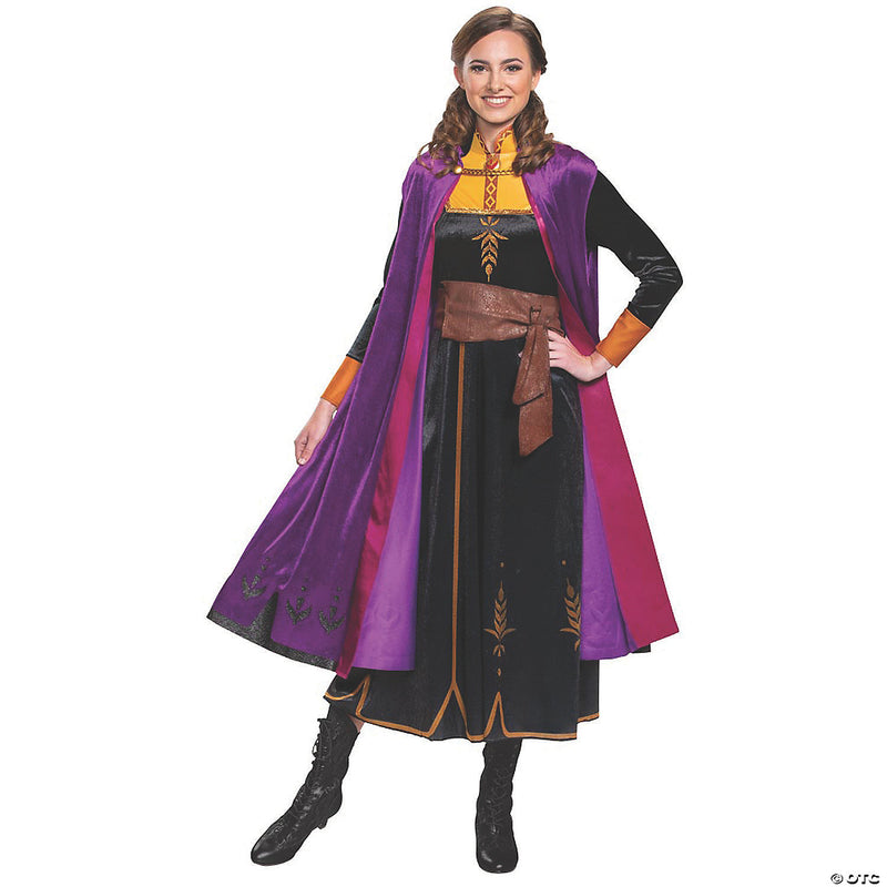 Step into Enchantment! Women's Deluxe Disney's Frozen II Anna Costume - Medium 🌨️👸