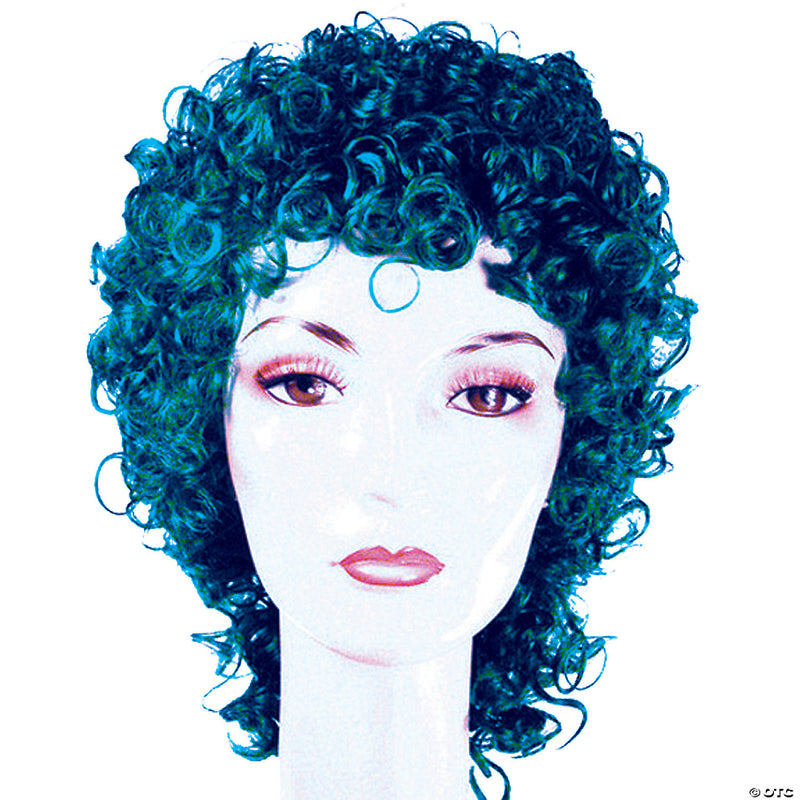 Deluxe Curly Clown Wig - BLUE - BLUE DARK - image 1