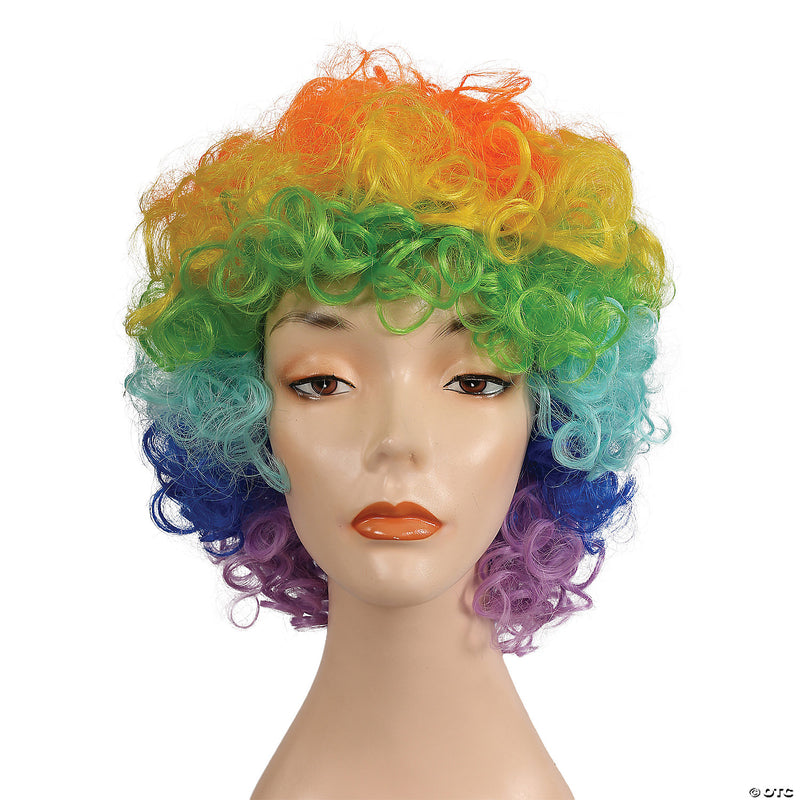 Deluxe Curly Clown Wig - BLUE - BLUE DARK - image 2