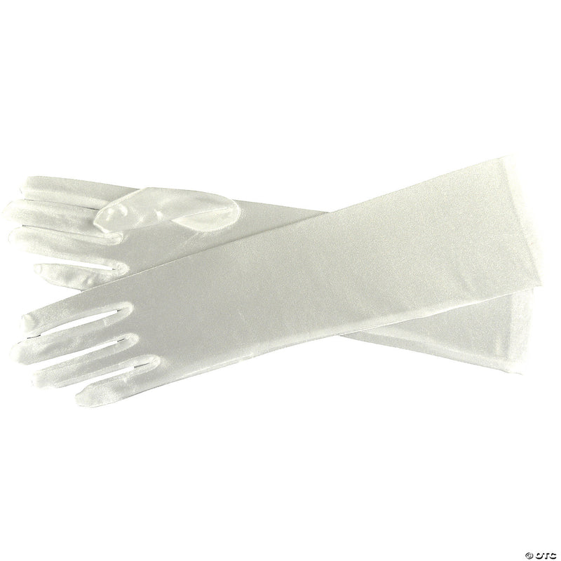Women’s Elbow Length Satin Gloves | Costume-Shop.com - BLACK - image 2