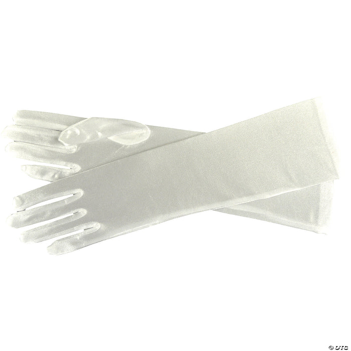 Women's Elbow Length Satin Gloves